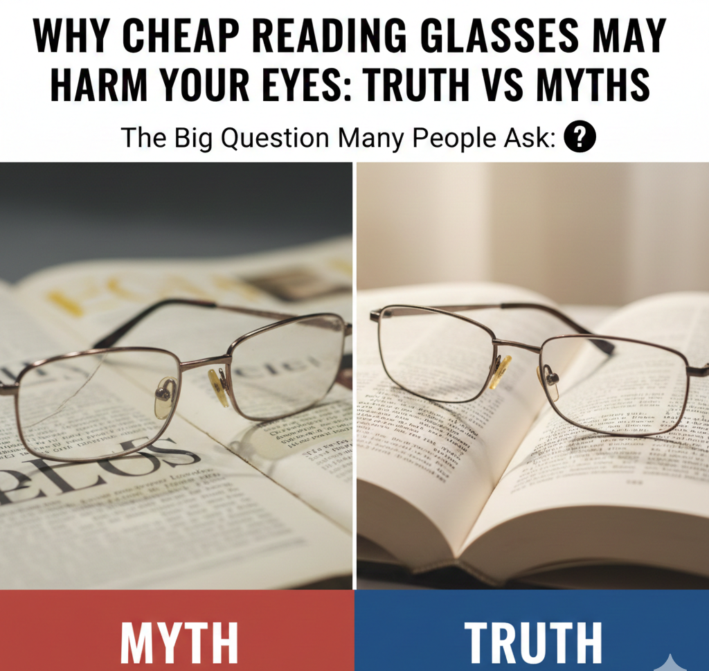 Why Cheap Reading Glasses May Harm Your Eyes: Truth vs Myths