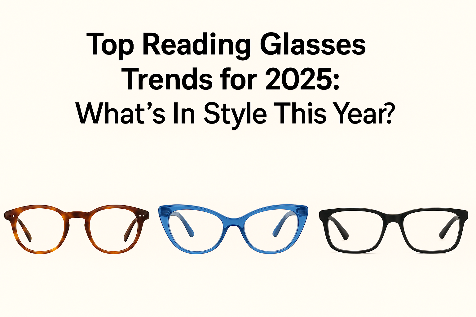 Top Reading Glasses Trends for 2025: What’s In Style This Year?