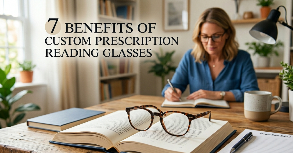 7 Benefits of Custom Prescription Reading Glasses